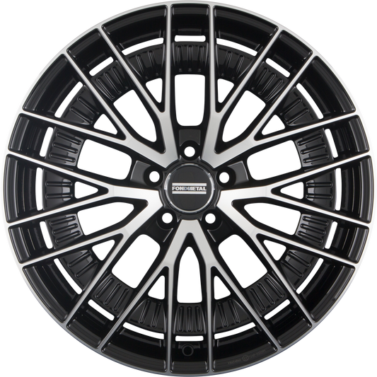 Fondmetal Kari Glossy Black Machined Alufelge 8.5x20 Zoll ET50 LK 5x112 ML66.6
