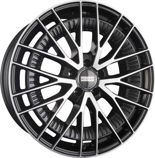 Fondmetal Kari Glossy Black Machined Alufelge 8.5x20 Zoll ET50 LK 5x112 ML66.6 – Bild 2