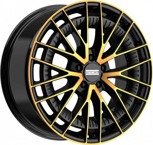 Fondmetal Kari glossy black bronze machined Alufelge 9.5x20 Zoll ET43 LK 5x112 ML66.5