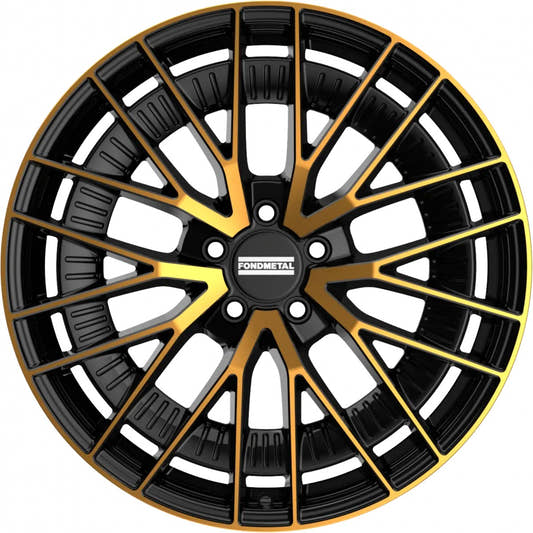 Fondmetal Kari glossy black bronze machined Alufelge 9.5x20 Zoll ET43 LK 5x112 ML66.5 – Bild 2