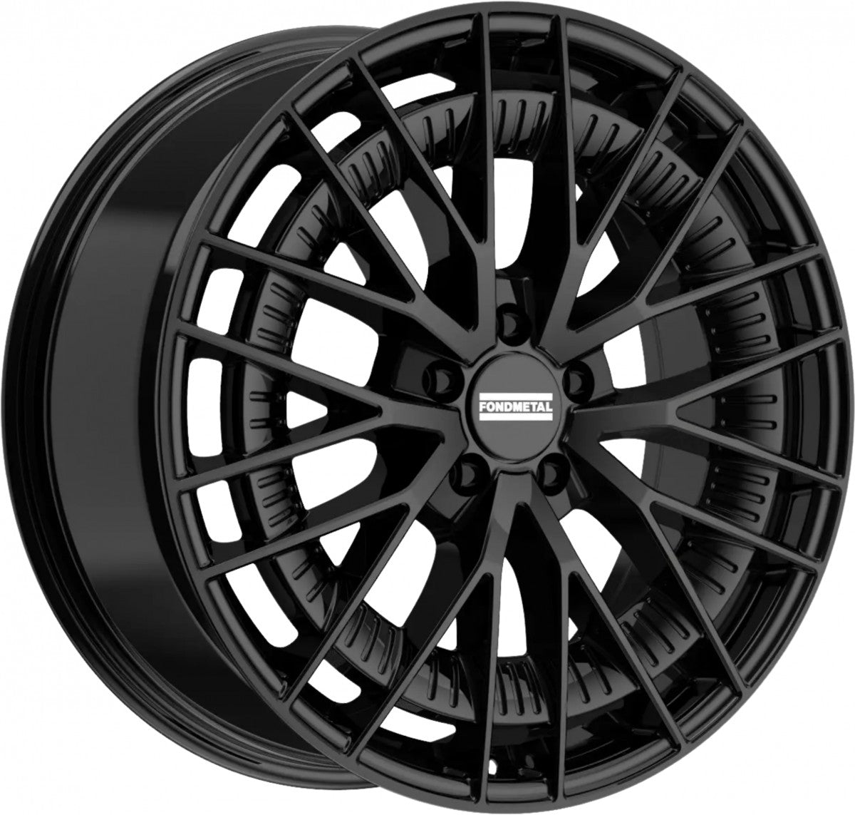 Fondmetal Kari glossy black Alufelge 9x21 Zoll ET30 LK 5x112 ML66.5