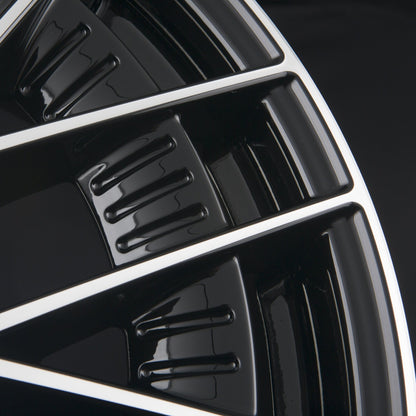 Fondmetal Kari Glossy Black Machined Alufelge 9x21 Zoll ET20 LK 5x112 ML66.6 – Bild 4