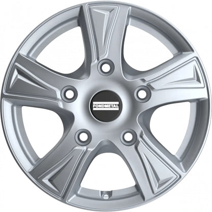 Fondmetal PRO1 glossy silver Alufelge 6.5x16 Zoll ET58 LK 5x130 ML89.1 – Bild 2