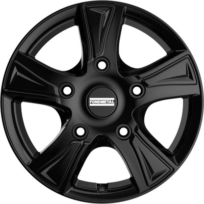 Fondmetal PRO1 glossy black Alufelge 6.5x16 Zoll ET48 LK 5x112 ML66.5 – Bild 2