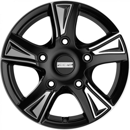 Fondmetal PRO1 glossy black machined Alufelge 6.5x16 Zoll ET42 LK 5x108 ML65.1 – Bild 2