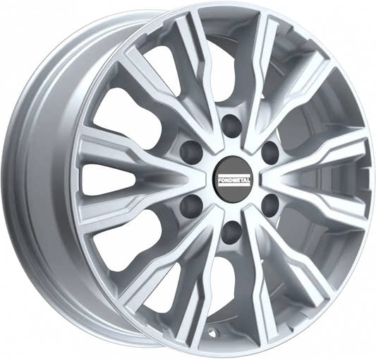 Fondmetal PRO2 glossy silver Alufelge 6.5x16 Zoll ET54 LK 6x130 ML84.1