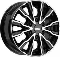 Fondmetal PRO2 glossy black machined Alufelge 6.5x16 Zoll ET54 LK 6x130 ML84.1