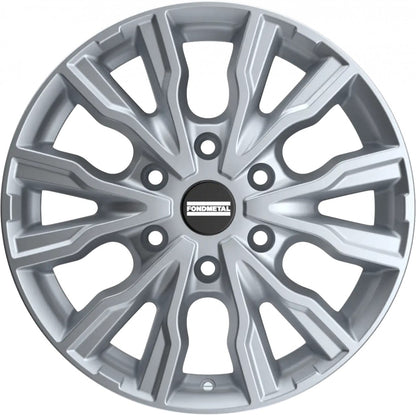 Fondmetal PRO2 glossy silver Alufelge 7x17 Zoll ET50 LK 6x130 ML84.1 – Bild 2
