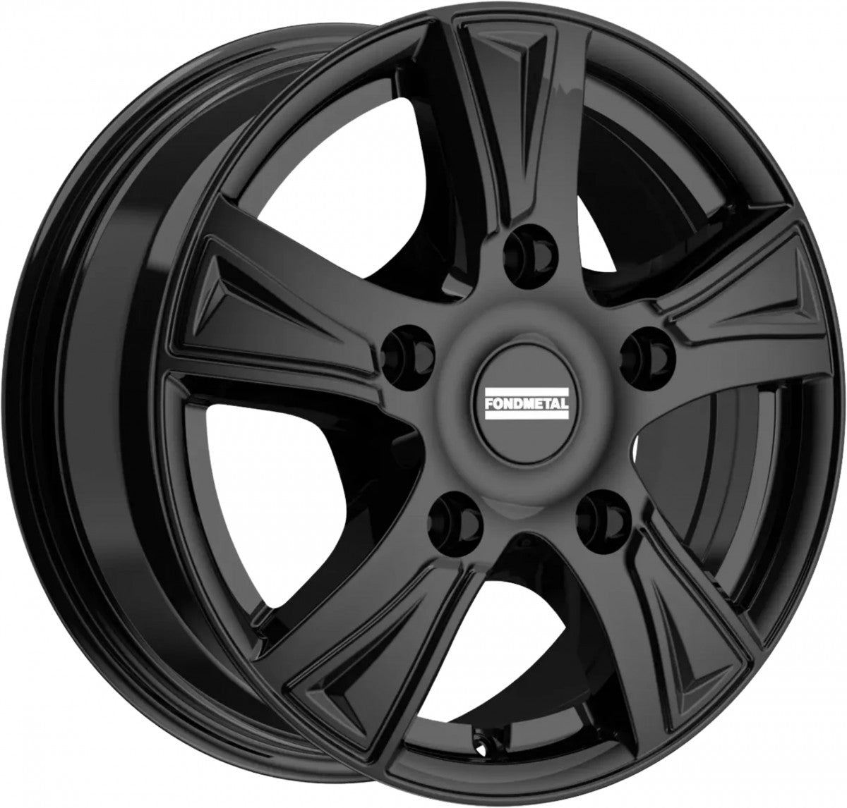 Fondmetal PRO1 glossy black Alufelge 7x17 Zoll ET49 LK 5x112 ML66.5