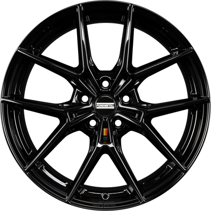 Fondmetal Jupiter Glossy Black Alufelge 8x18 Zoll ET49 LK 5x112 ML66.6