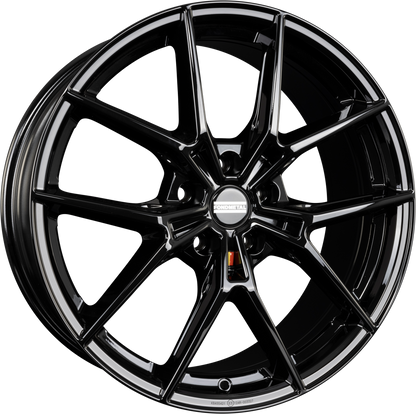 Fondmetal Jupiter Glossy Black Felge 8.5x19 Zoll ET32 LK 5x112 ML66.6 – Bild 2