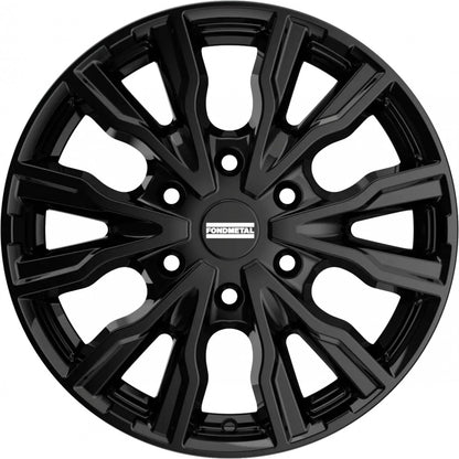 Fondmetal PRO2 glossy black Alufelge 7x17 Zoll ET48 LK 6x120 ML74.5 – Bild 2