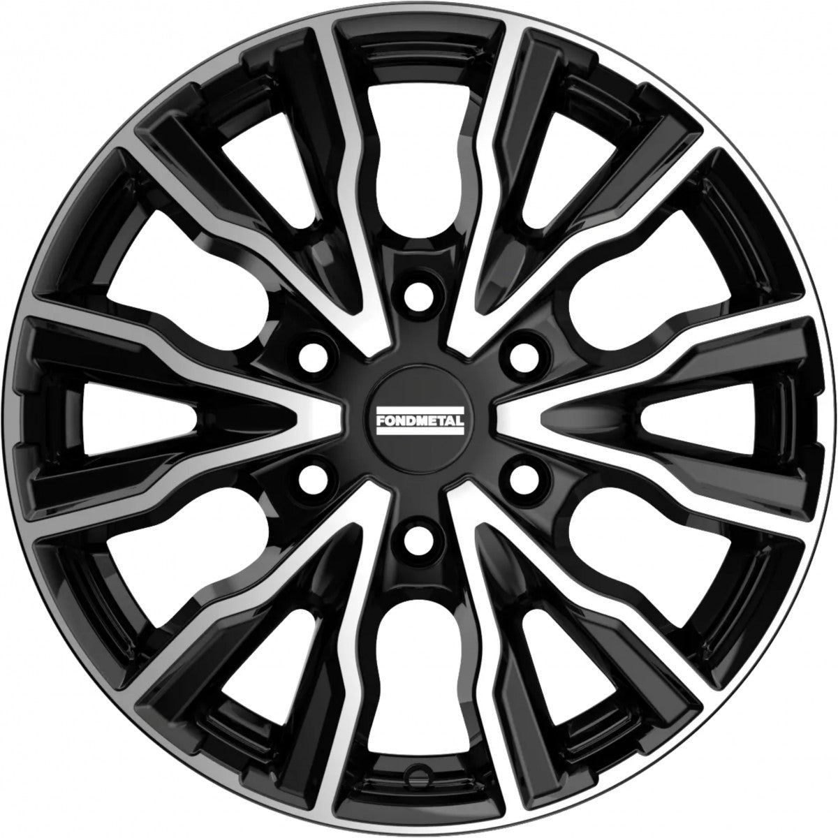 Fondmetal PRO2 glossy black machined Alufelge 7x17 Zoll ET48 LK 6x120 ML74.5 – Bild 2