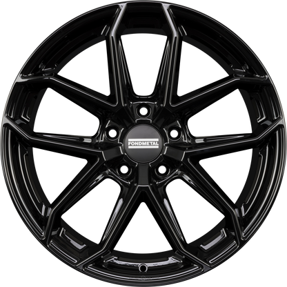 Fondmetal Zelos Glossy Black Alufelge 10.5x20 Zoll ET47 LK 5x130 ML71.6