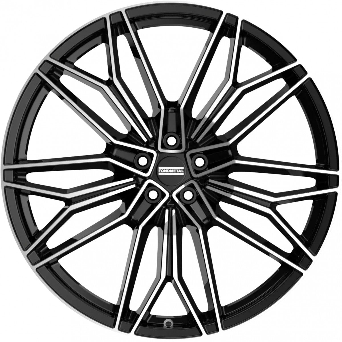 Fondmetal STC-23 glossy black machined Alufelge 11.5x23 Zoll ET38 LK 5x112 ML66.5 – Bild 2