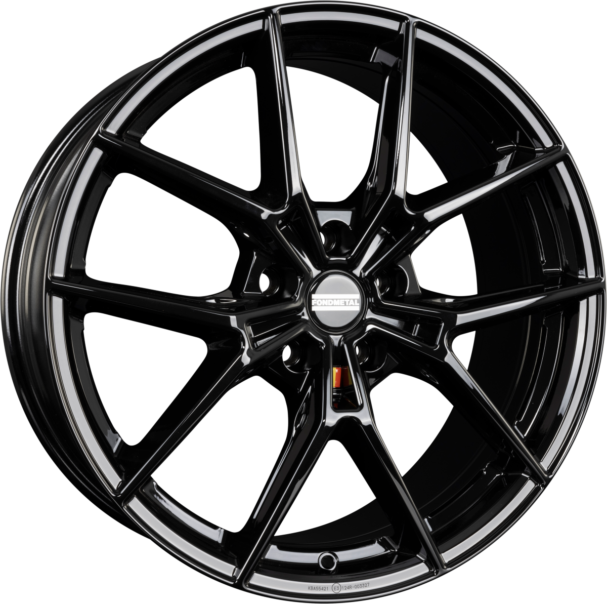 Fondmetal Jupiter Glossy Black Alufelge 8x19 Zoll ET45 LK 5x120 ML64.1 – Bild 2