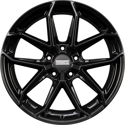 Fondmetal Zelos Glossy Black Alufelge 8.5x20 Zoll ET32 LK 5x130 ML66.6