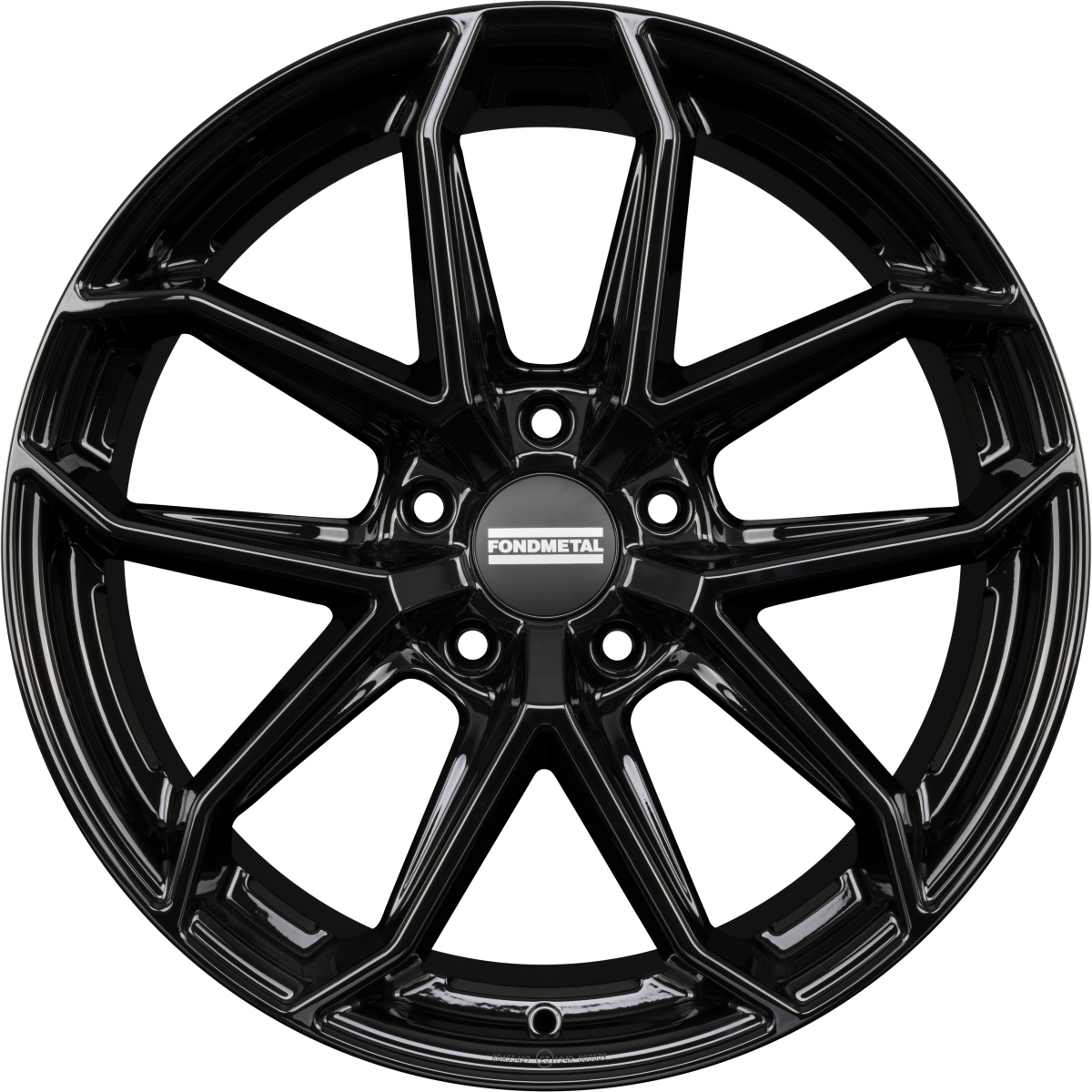 Fondmetal Zelos Glossy Black Alufelge 8.5x20 Zoll ET32 LK 5x130 ML66.6