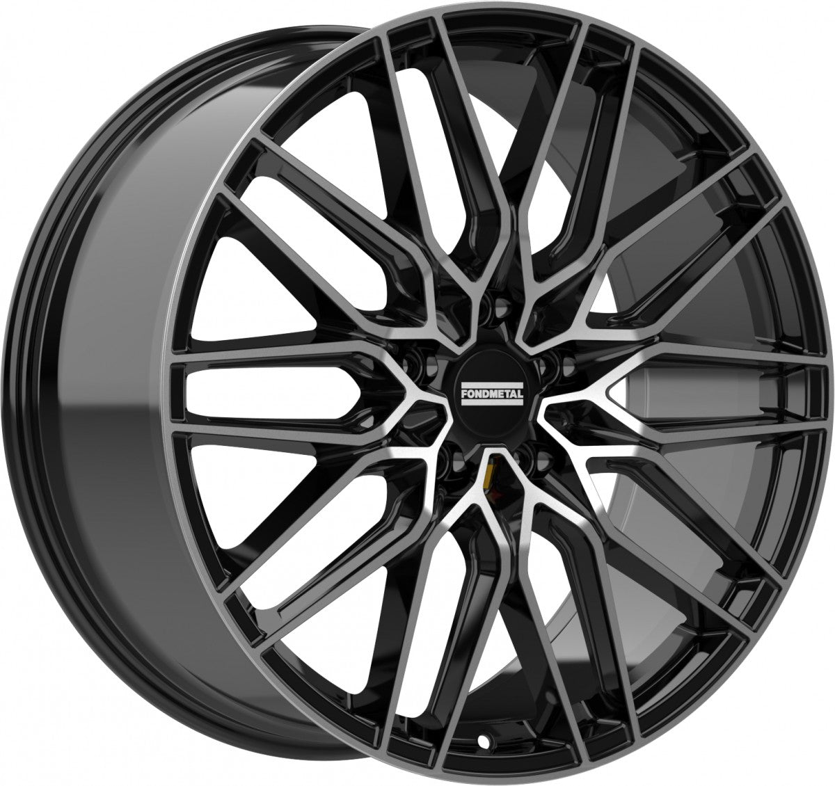 Fondmetal Cratos glossy black machined Alufelge 10x22 Zoll ET20 LK 5x120 ML66.5
