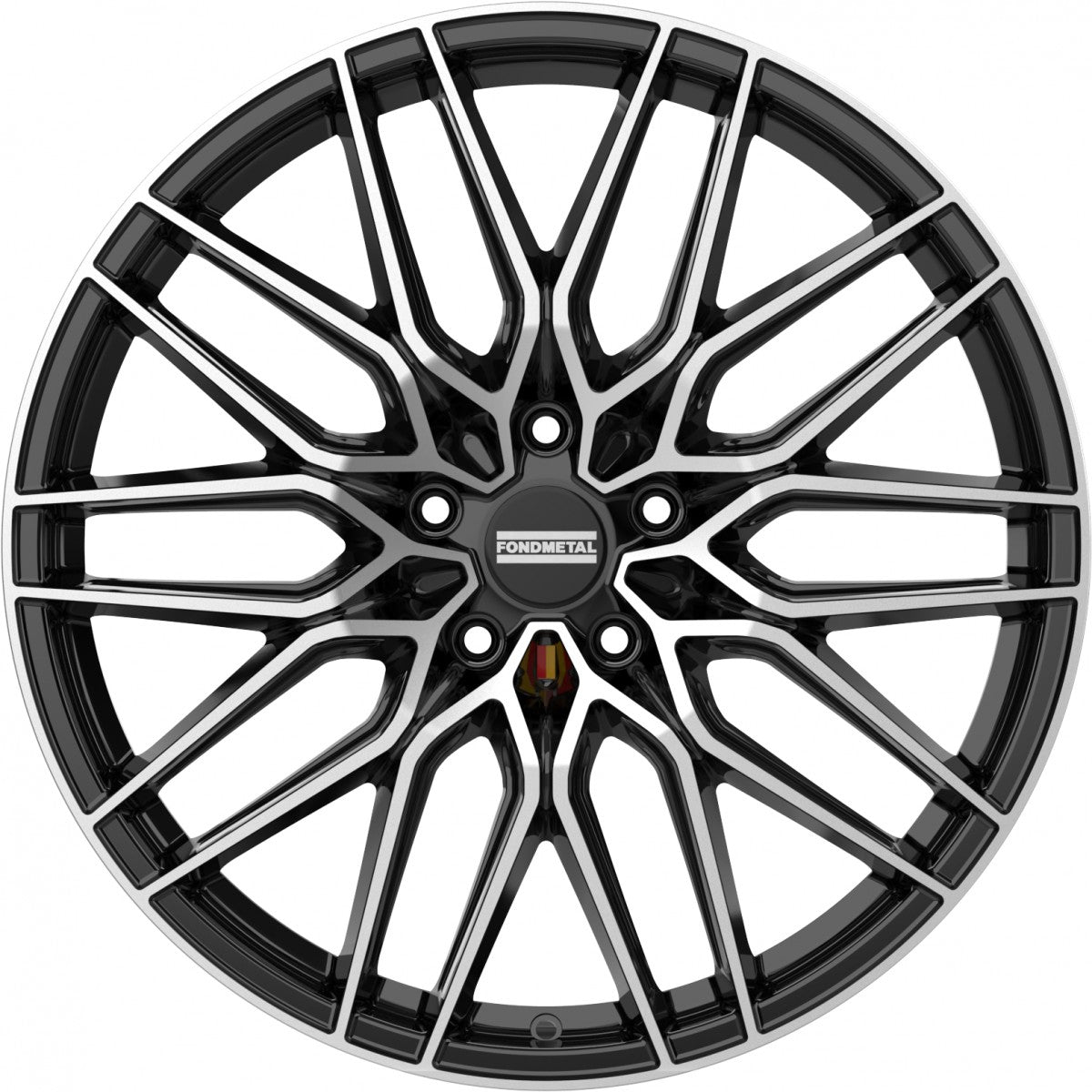 Fondmetal Cratos glossy black machined Alufelge 10x22 Zoll ET20 LK 5x120 ML66.5 – Bild 2
