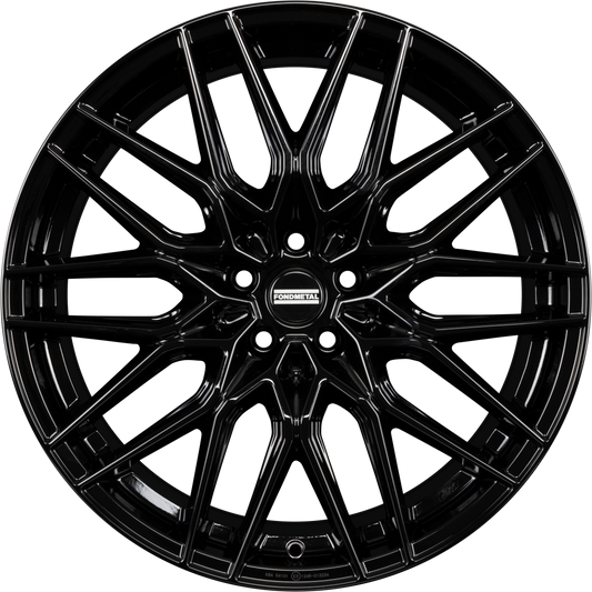 Fondmetal Cratos Glossy Black Alufelge 9.5x21 Zoll ET26 LK 5x120 ML66.6