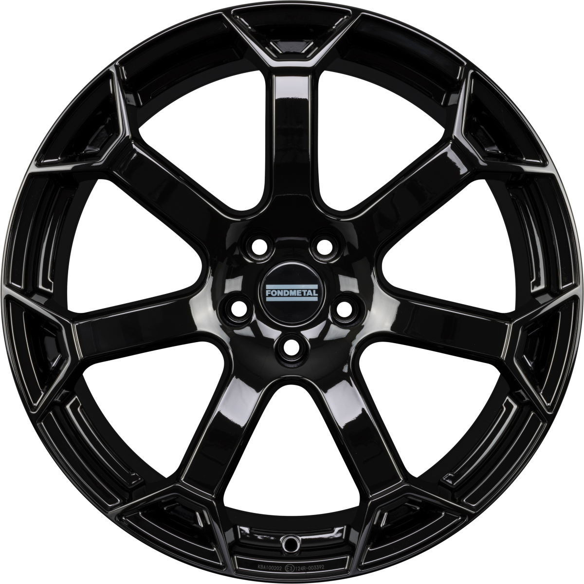 Fondmetal Zephyrus Glossy Black Alufelge 9x20 Zoll ET34 LK 5x112 ML66.6