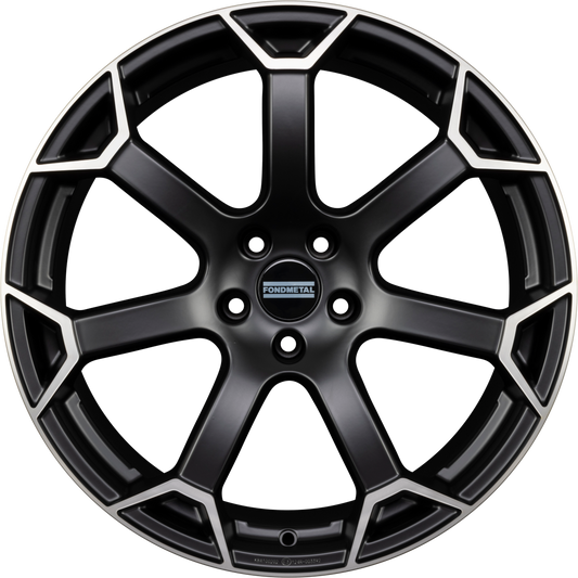 Fondmetal Zephyrus Matt Black Machined Alufelge 9x20 Zoll ET46 LK 5x112 ML66.6