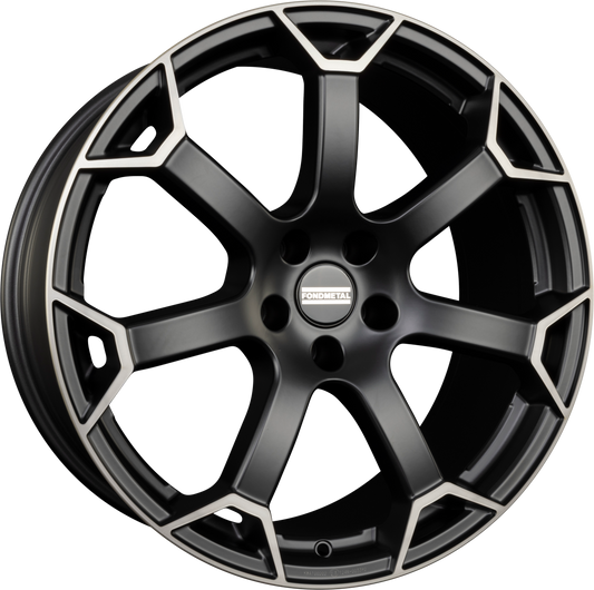 Fondmetal Zephyrus Matt Black Machined Alufelge 9x20 Zoll ET46 LK 5x112 ML66.6 – Bild 2
