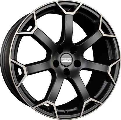 Fondmetal Zephyrus Matt Black Machined Alufelge 9x20 Zoll ET46 LK 5x112 ML66.6 – Bild 2