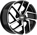 Fondmetal Taara glossy black machined Alufelge 9.5x21 Zoll ET52 LK 5x112 ML66.5