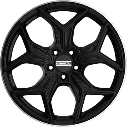Fondmetal Taranis matt black machined lip Alufelge 8.5x20 Zoll ET50 LK 5x112 ML66.5 – Bild 2