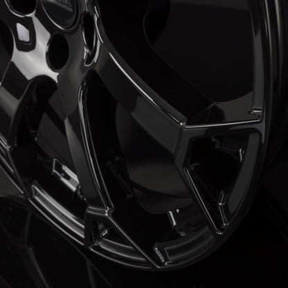 Fondmetal Zephyrus Glossy Black Alufelge 8.5x19 Zoll ET32 LK 5x112 ML66.6 – Bild 4