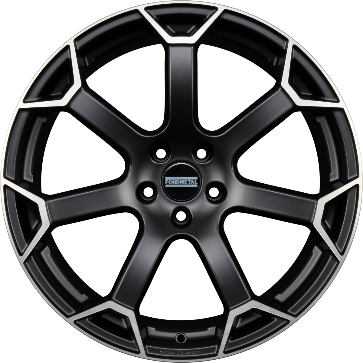 Fondmetal Zephyrus Matt Black Machined Alufelge 8.5x19 Zoll ET40 LK 5x130 ML66.6