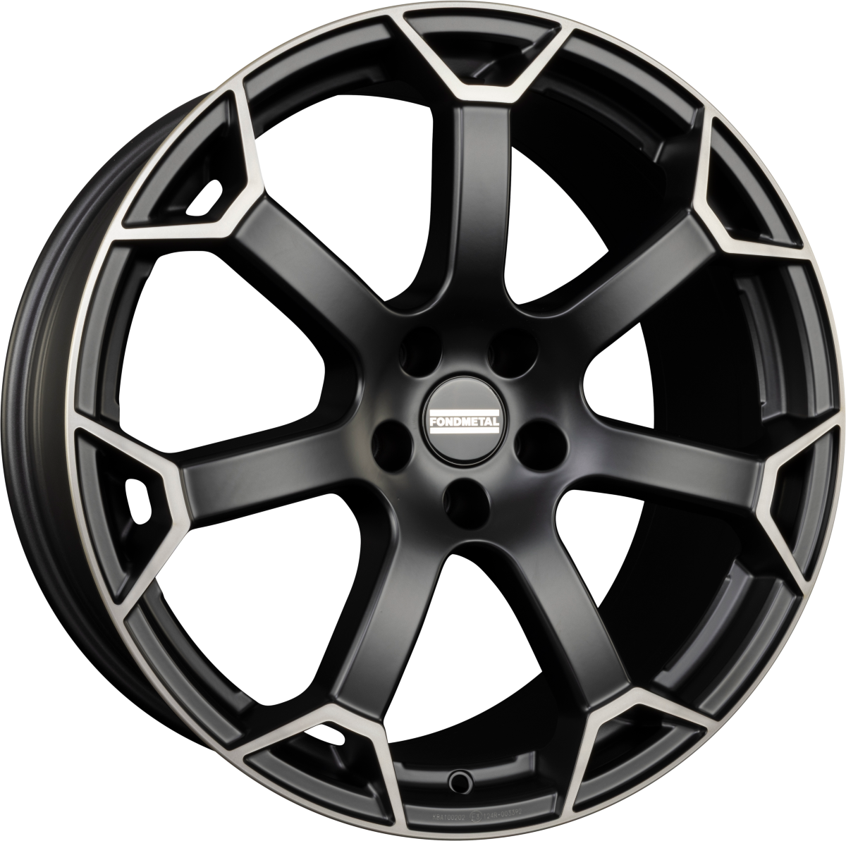 Fondmetal Zephyrus Matt Black Machined Alufelge 8.5x19 Zoll ET40 LK 5x130 ML66.6 – Bild 2