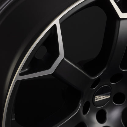 Fondmetal Zephyrus Matt Black Machined Alufelge 8.5x19 Zoll ET40 LK 5x130 ML66.6 – Bild 5