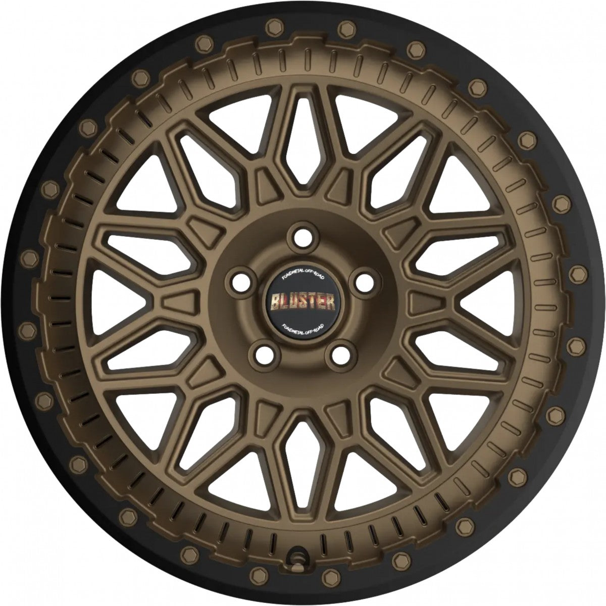 Fondmetal Bluster matt braun black lip Alufelge 9x20 Zoll ET48 LK 6x139.7 ML95.1 – Bild 2