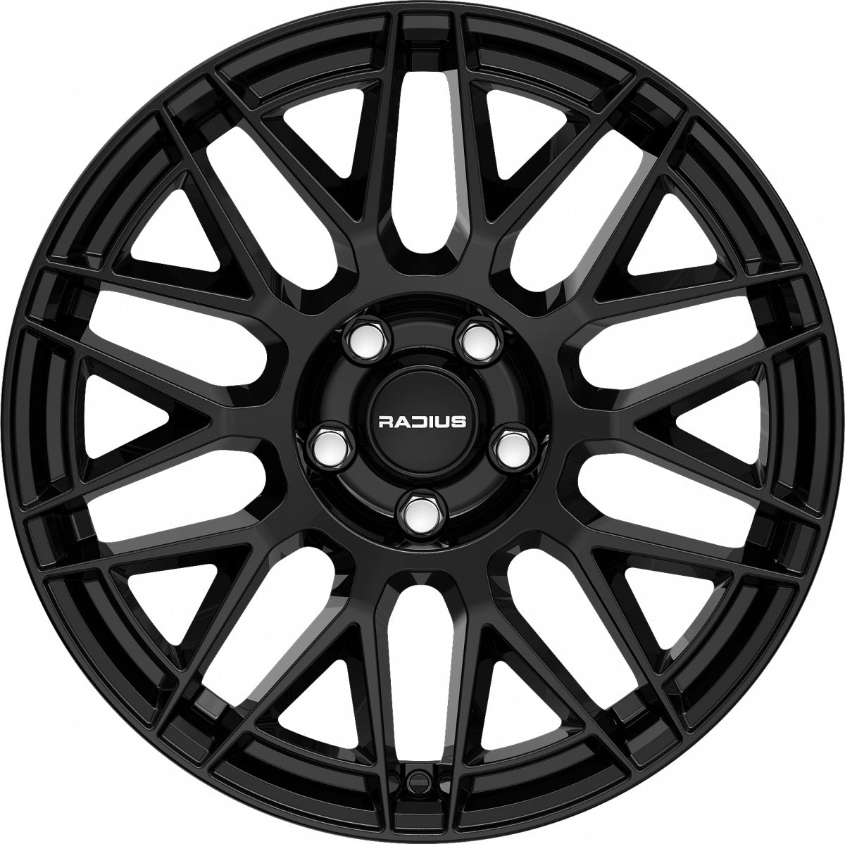 Radius WI42 glossy black Alufelge 8x20 Zoll ET44 LK 5x114.3 ML66.5 – Bild 2