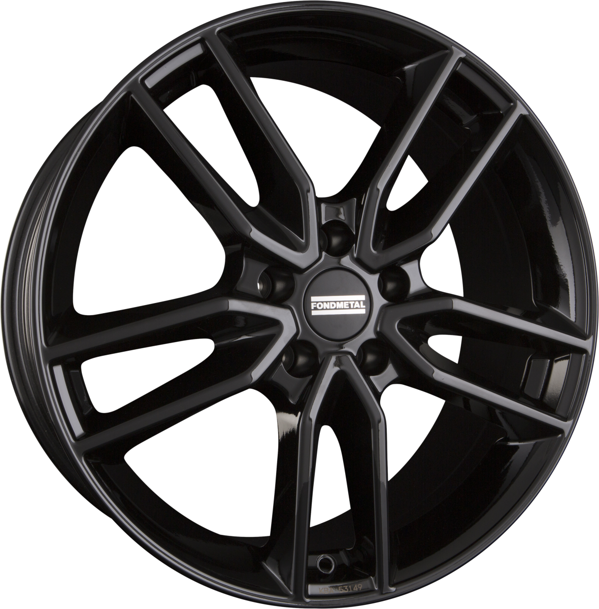 Fondmetal Koros Glossy Black Alufelge 8x19 Zoll ET48 LK 5x108 ML63.4 – Bild 2