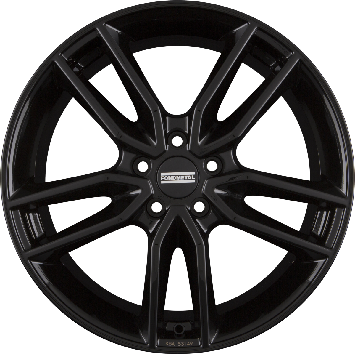 Fondmetal Koros Glossy Black Alufelge 6.5x17 Zoll ET40 LK 5x114.3 ML60.1