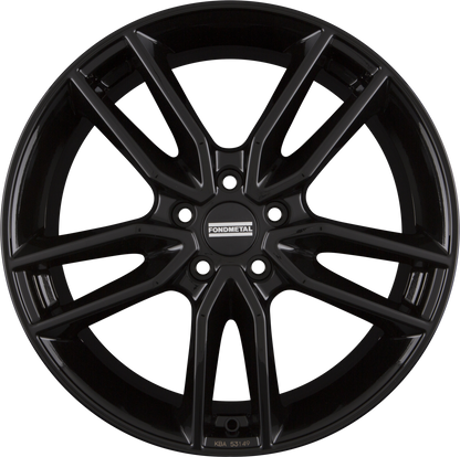Fondmetal Koros Glossy Black Alufelge 6.5x17 Zoll ET40 LK 5x114.3 ML60.1