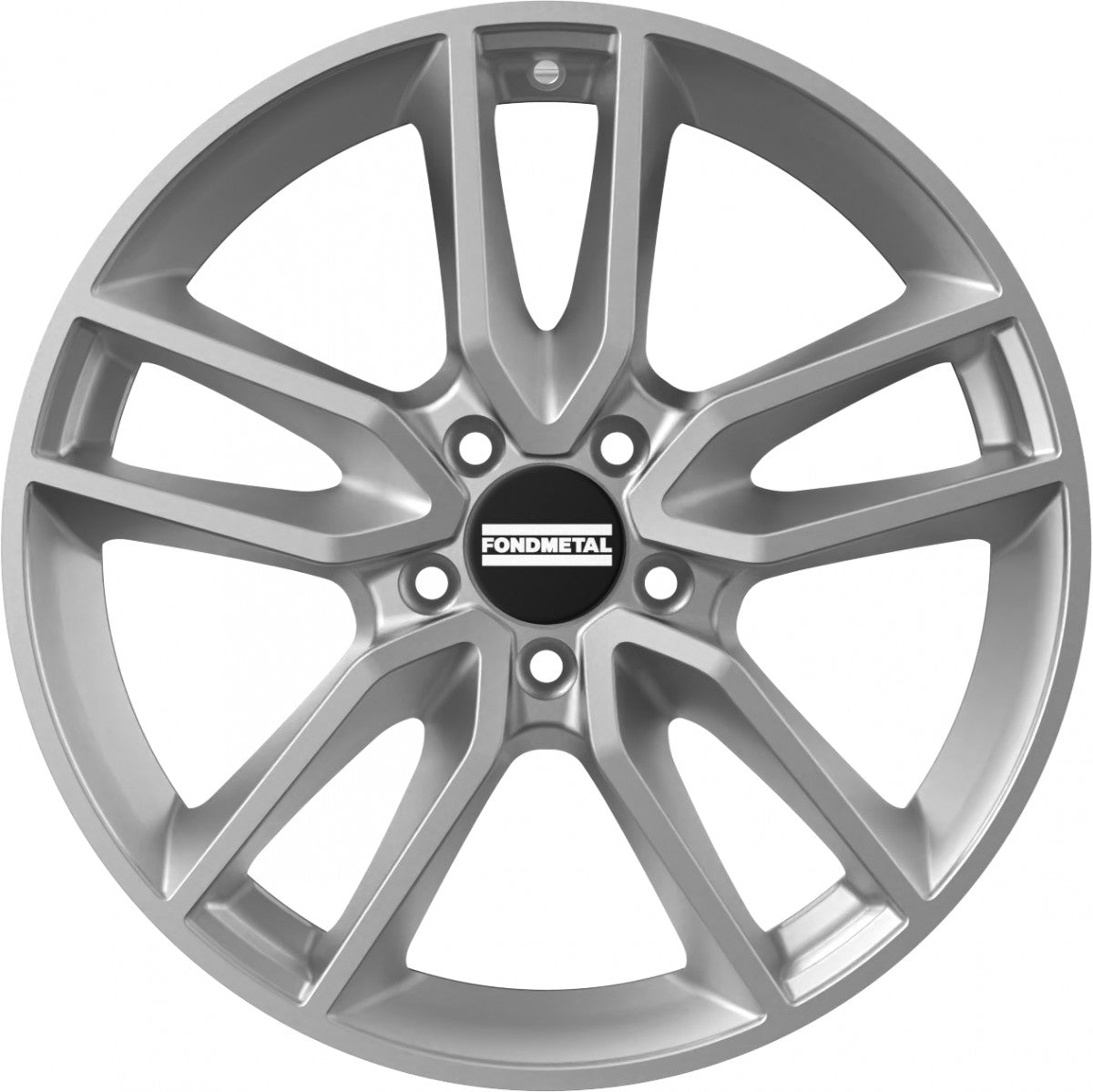 Fondmetal Koros glossy silver Alufelge 7x18 Zoll ET48 LK 5x108 ML65.1 – Bild 2