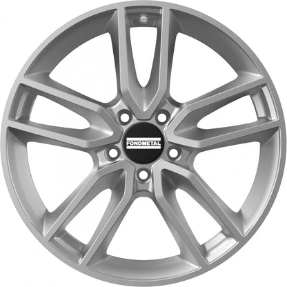 Fondmetal Koros glossy silver Alufelge 7x18 Zoll ET48 LK 5x108 ML65.1 – Bild 2