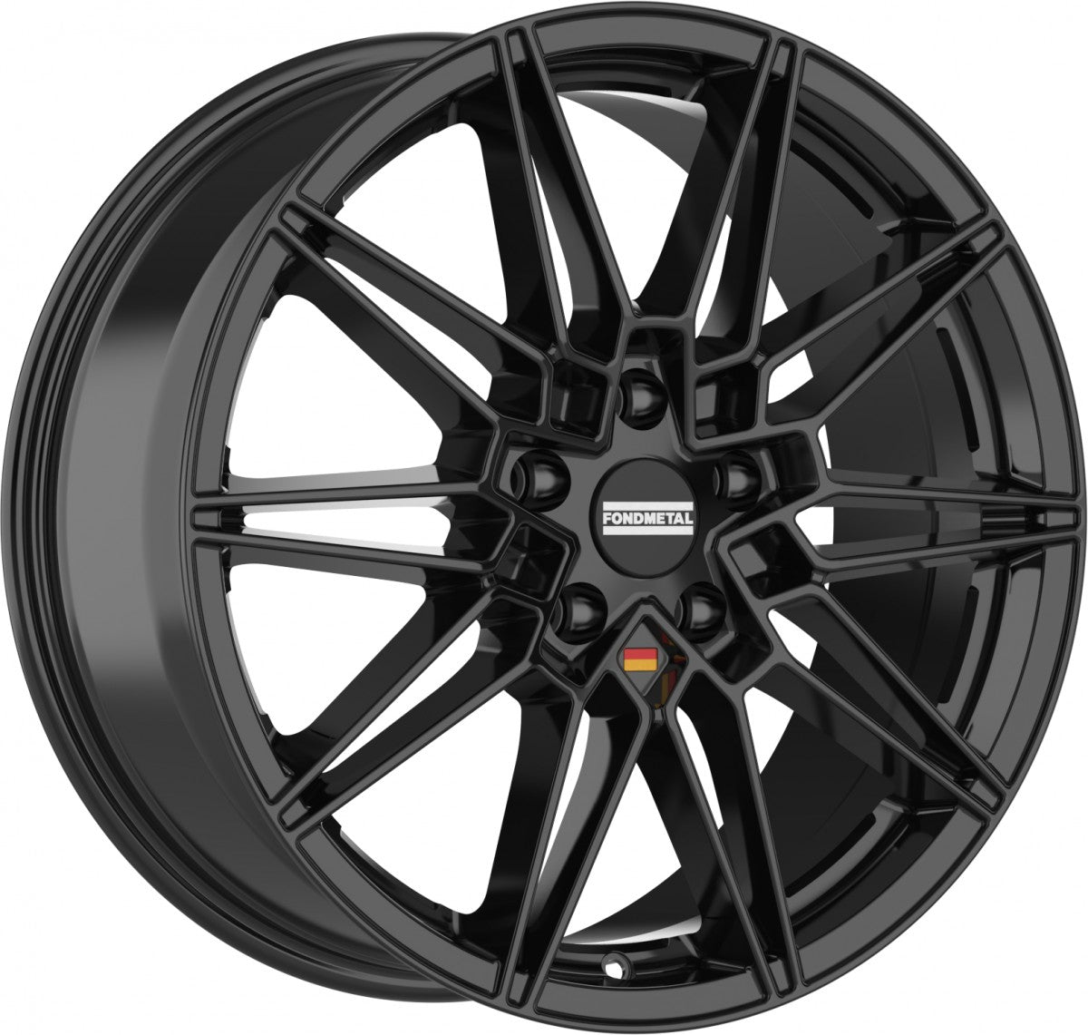 Fondmetal Thoe glossy black Alufelge 8x20 Zoll ET40 LK 5x120 ML64.1