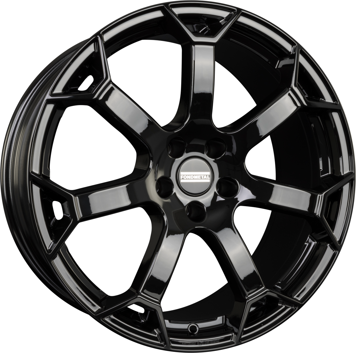 Fondmetal Zephyrus Glossy Black Alufelge 8.5x19 Zoll ET45 LK 5x130 ML66.6 – Bild 2