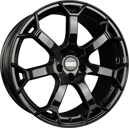 Fondmetal Zephyrus Glossy Black Alufelge 8.5x19 Zoll ET45 LK 5x130 ML66.6 – Bild 2