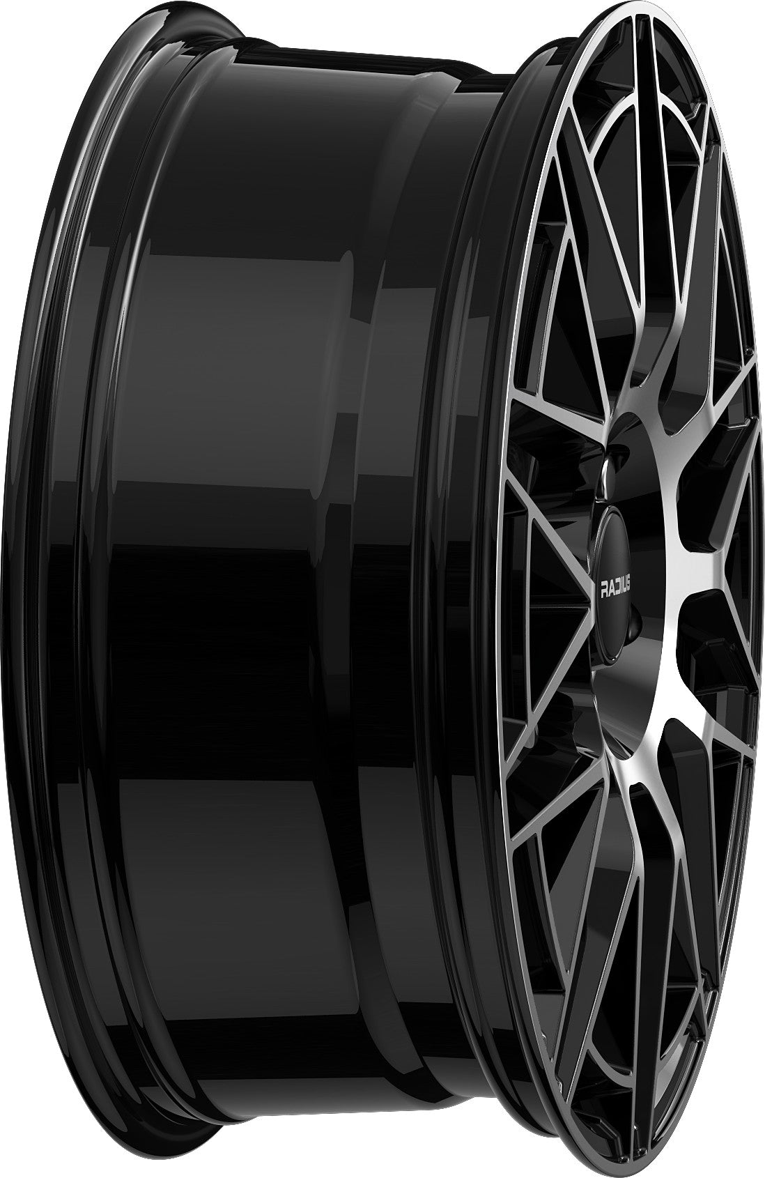 Radius WI42 glossy black machined Alufelge 7x17 Zoll ET38 LK 5x112 ML57.1 – Bild 6