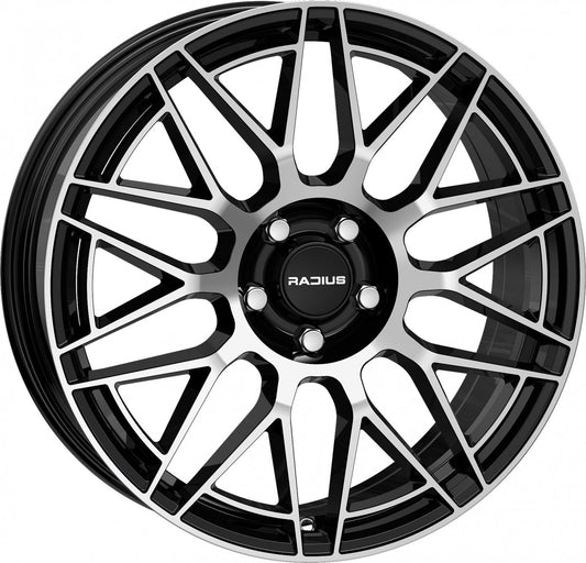 Radius WI42 glossy black machined Alufelge 7x19 Zoll ET38 LK 5x112 ML57.1