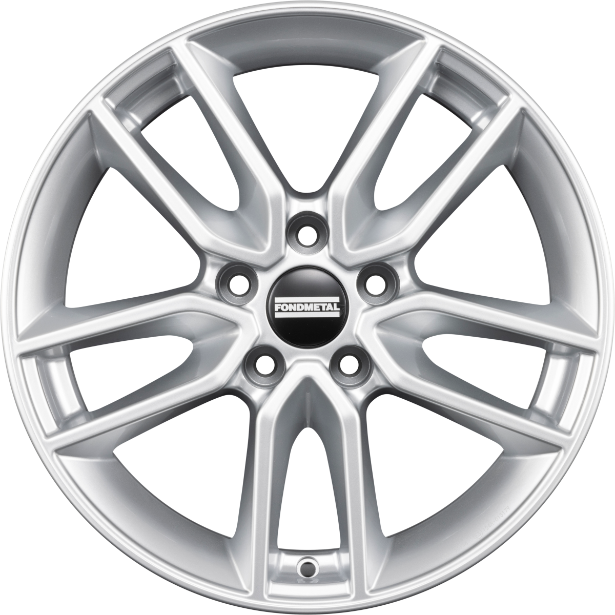 Fondmetal Koros Glossy Silver Alufelge 7x17 Zoll ET38 LK 5x112 ML57.1