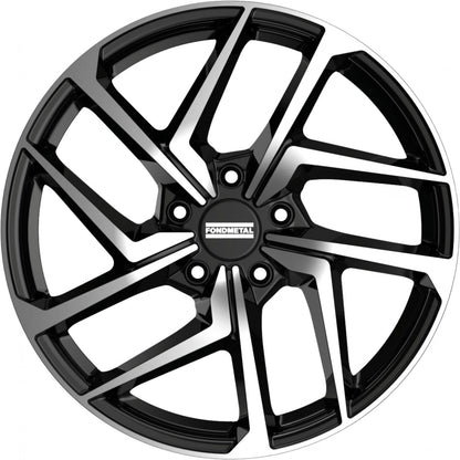 Fondmetal Taara glossy black machined Alufelge 8x19 Zoll ET45 LK 5x112 ML57.1 – Bild 2