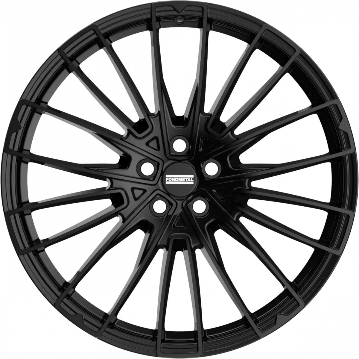 Fondmetal Volcan glossy black Alufelge 9.5x22 Zoll ET42.5 LK 5x120 ML72.5 – Bild 2